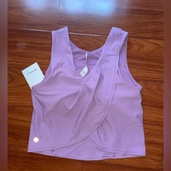 NWT Lululemon Nulu Twist-Back Yoga Tank Top *Light Support Wisteria Purple - Picture 8 of 13